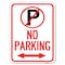 Signmission No Parking No Parking & Arrow Pointing Left & Right Alum Parking Sign, 18" x 24", A-1824-23819 A-1824-23819 - alternate 1